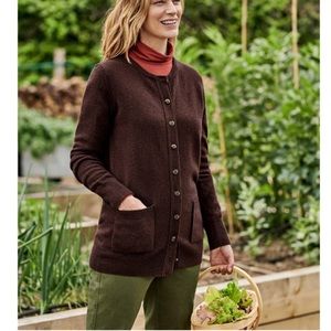 amari airy pointelle detail cardigan